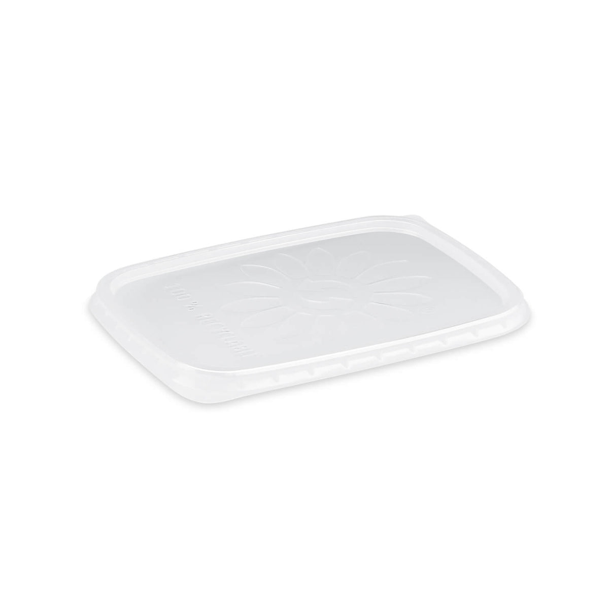 PP-Feinkostbecher mit Deckel, rechteckig, 250 ml – Deckel
