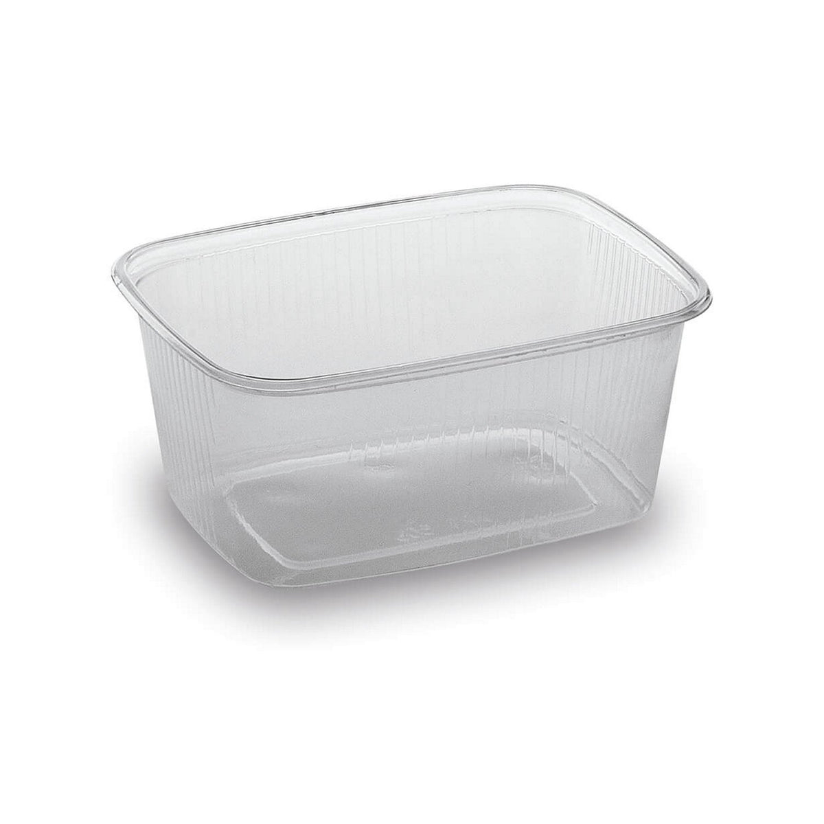 PP-Feinkostbecher mit Deckel, rechteckig, 250 ml – Becher