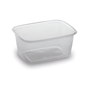 PP-Feinkostbecher mit Deckel, rechteckig, 250 ml – Becher