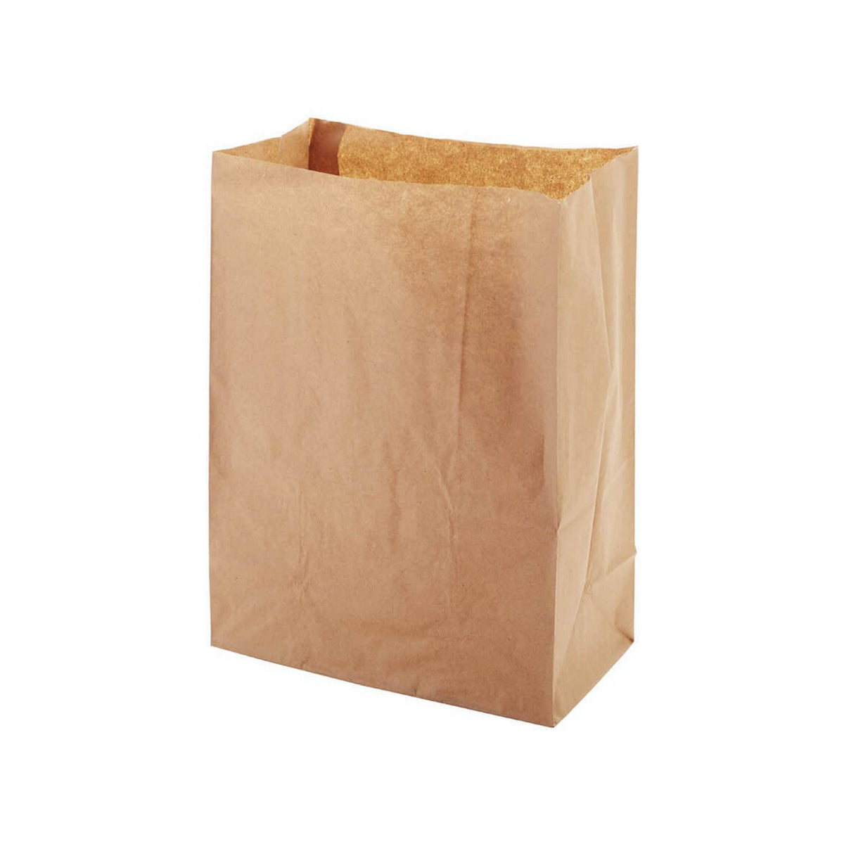 Blockbodenbeutel aus Kraftpapier, 12 × 8 × 25 cm, 70 g/m²