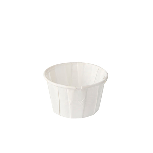 Portionsbecher aus Papier, Weiß, 60 ml, Ø 54 mm