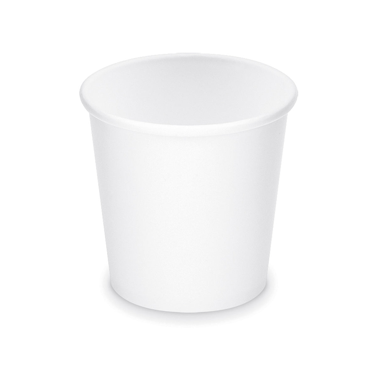 Pappbecher 4oz / 110 ml, weiß, Ø 62 mm