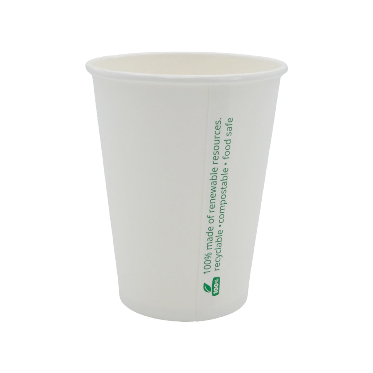 Pappbecher 12oz / 300 ml, weiß, Ø 90 mm