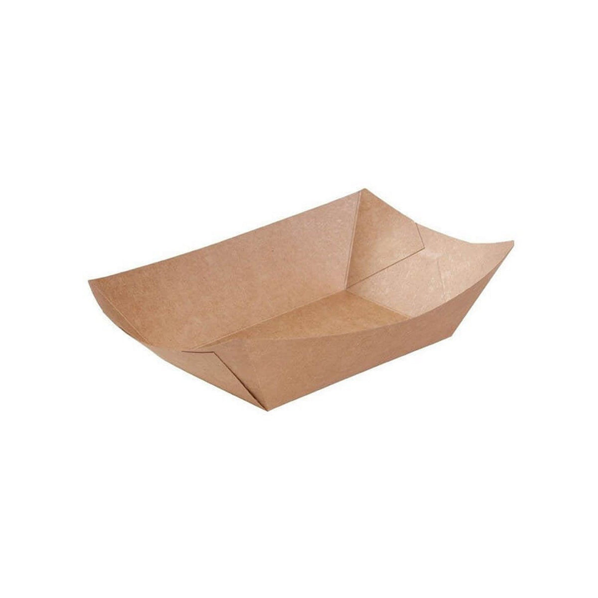 Snackschale 375 ml, Kraftpapier, 150 x 100 x 40 mm – leer
