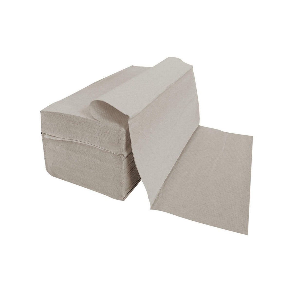 Falthandtuch aus recyceltem Papier, Grau, V/ZZ-Falz, 1-lagig